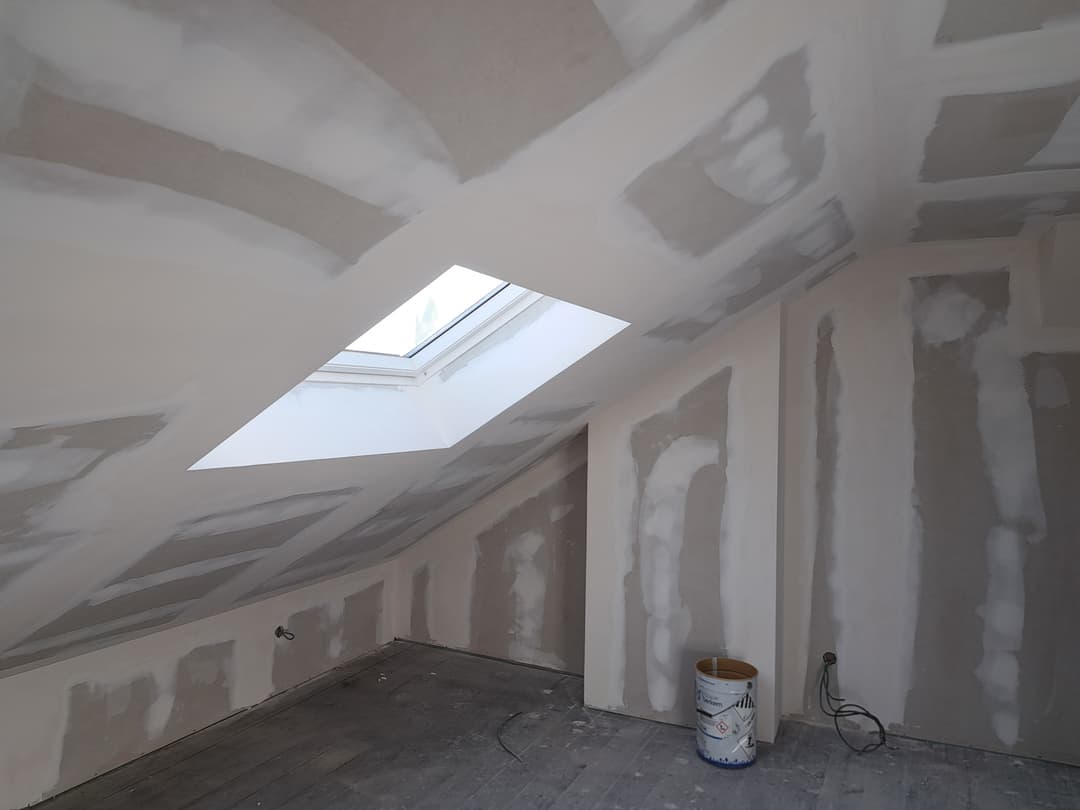 Rénovation plâtrerie chantier