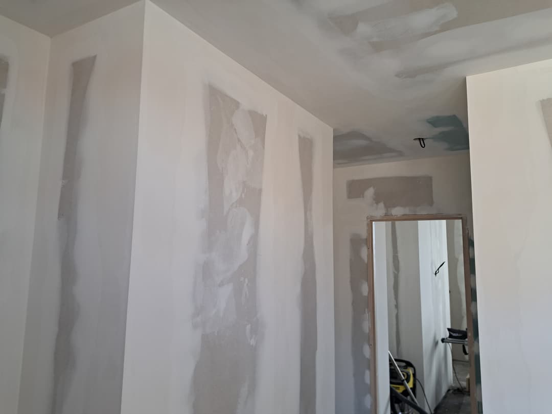 Rénovation plâtrerie chantier