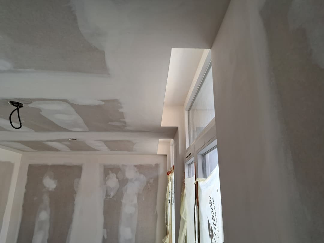 Rénovation plâtrerie chantier