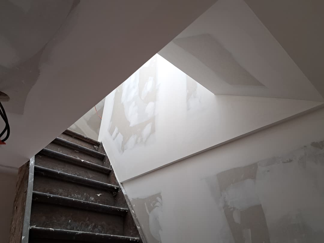 Rénovation plâtrerie chantier