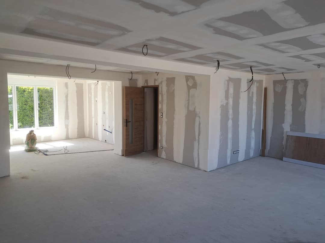 Rénovation plâtrerie chantier