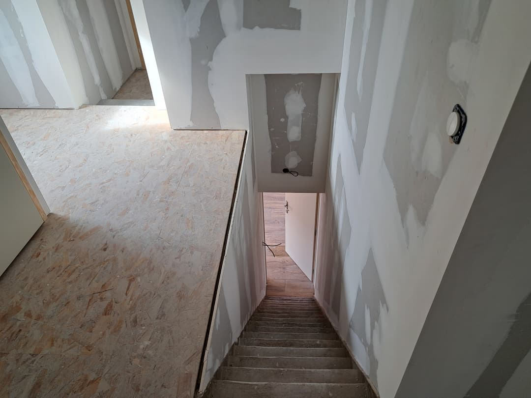 Rénovation plâtrerie chantier