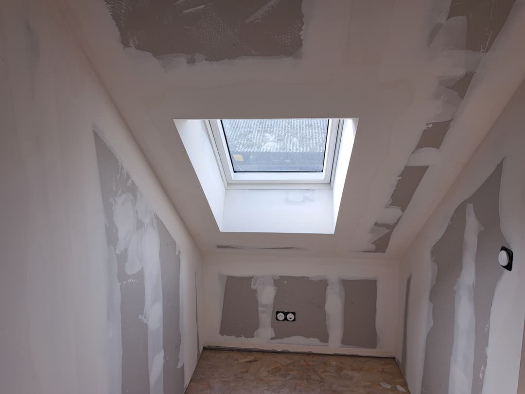 Rénovation plâtrerie chantier
