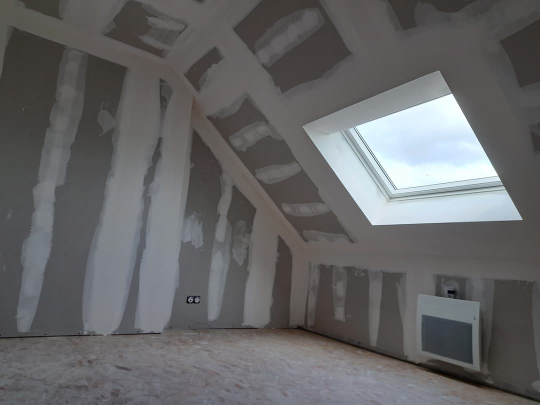 Rénovation plâtrerie chantier
