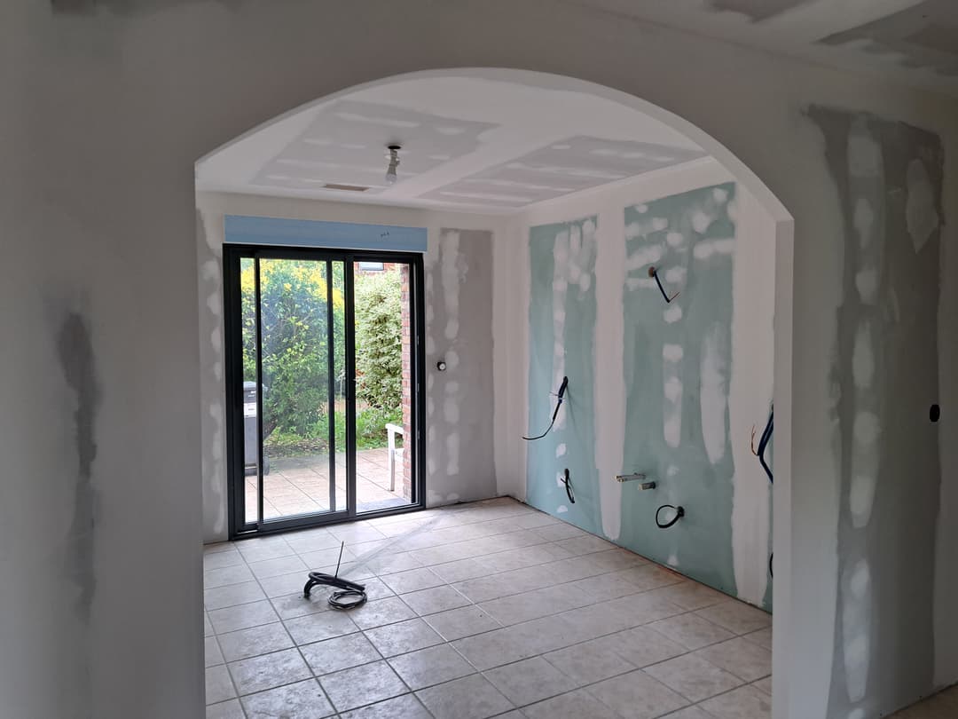 Doublage des murs avec isolation thermique prêt de Estaires - AM Plâtrerie Rénovation
